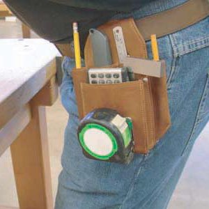 116417: Leather Carpenter's Belt Pouch
