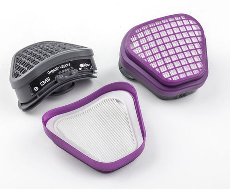 Filters for Elipse OV/P100 Organic Vapor & Dust Mask - Pack of 2
