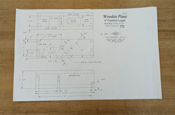 122517: Hock Krenov-style Wooden Plane Plans