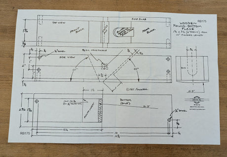 Hock Krenov-style Wooden Plane Plans