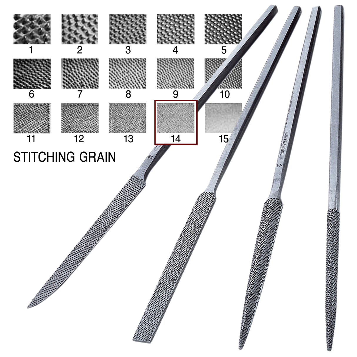 124471: Auriou Needle Rasps - Set of 4