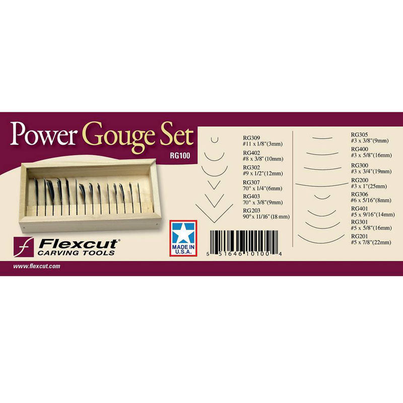 Flexcut Deluxe Power Gouge Set