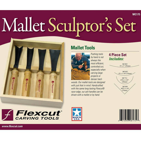 125137: Flexcut Mallet Sculptors Set of 4