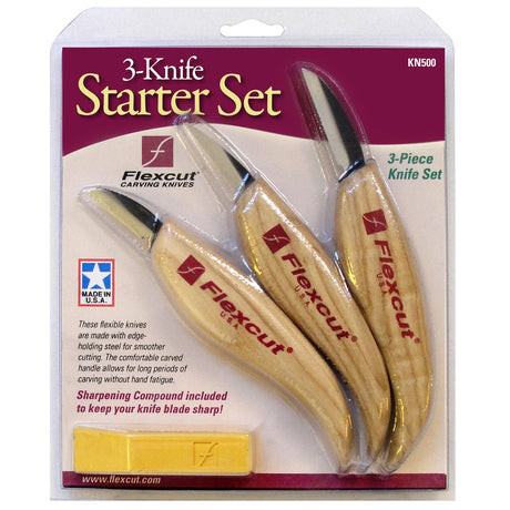 125451: Flexcut 3-Knife Starter Set