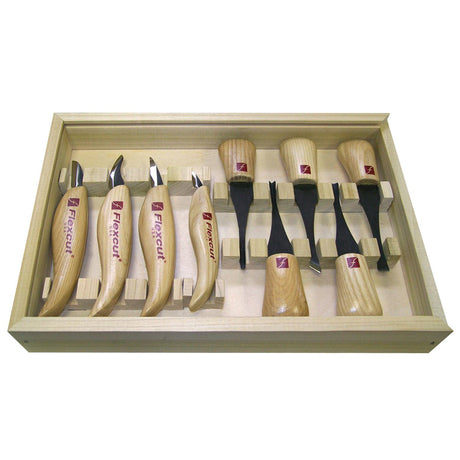Flexcut Deluxe Palm and Knife Set KN700