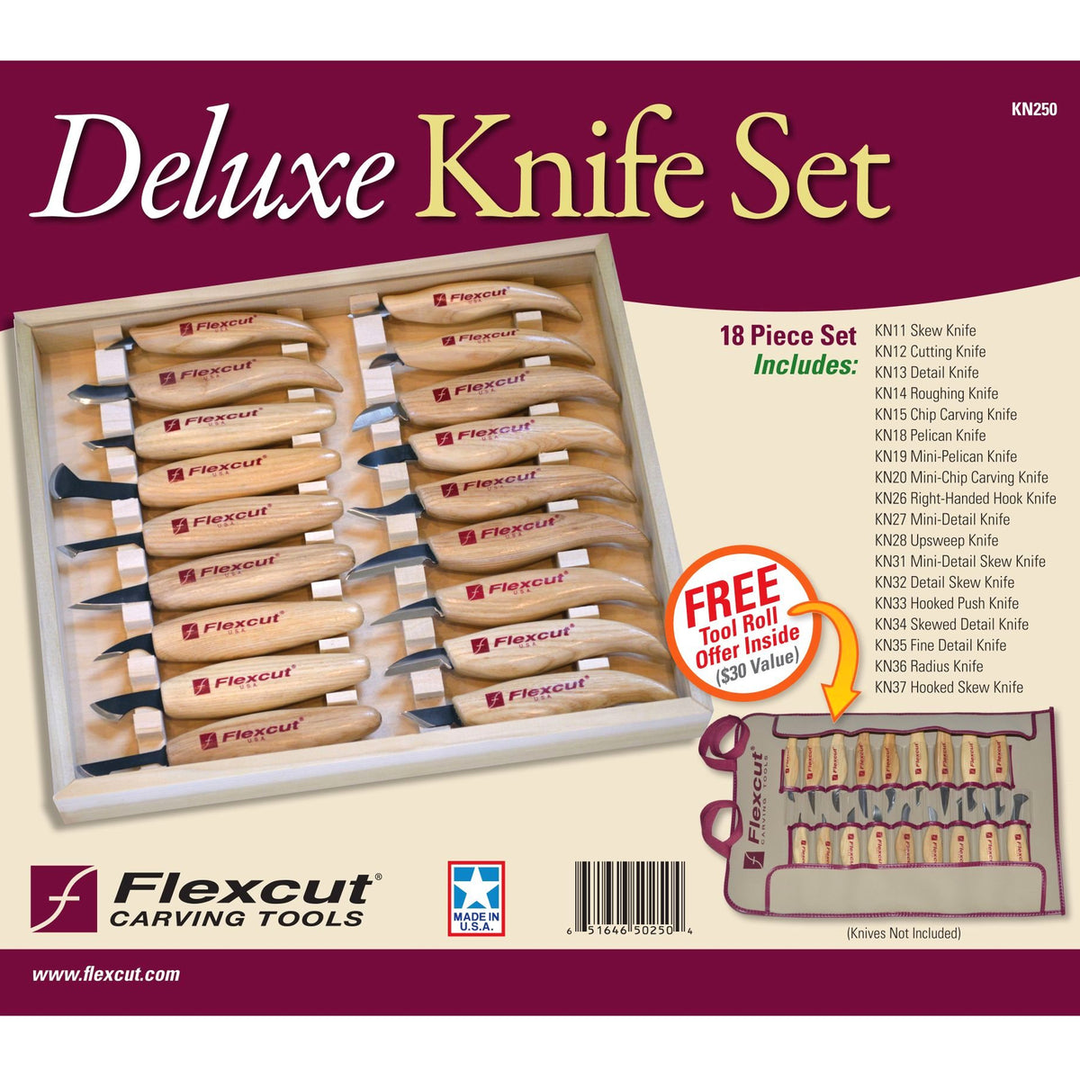 125469: Flexcut Deluxe Knife Set KN250