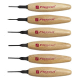 Flexcut Micro Tool Set of 6 - 1.5mm Assortment