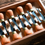 125784: Flexcut Premium Deluxe Palm Chisels - Set of 9
