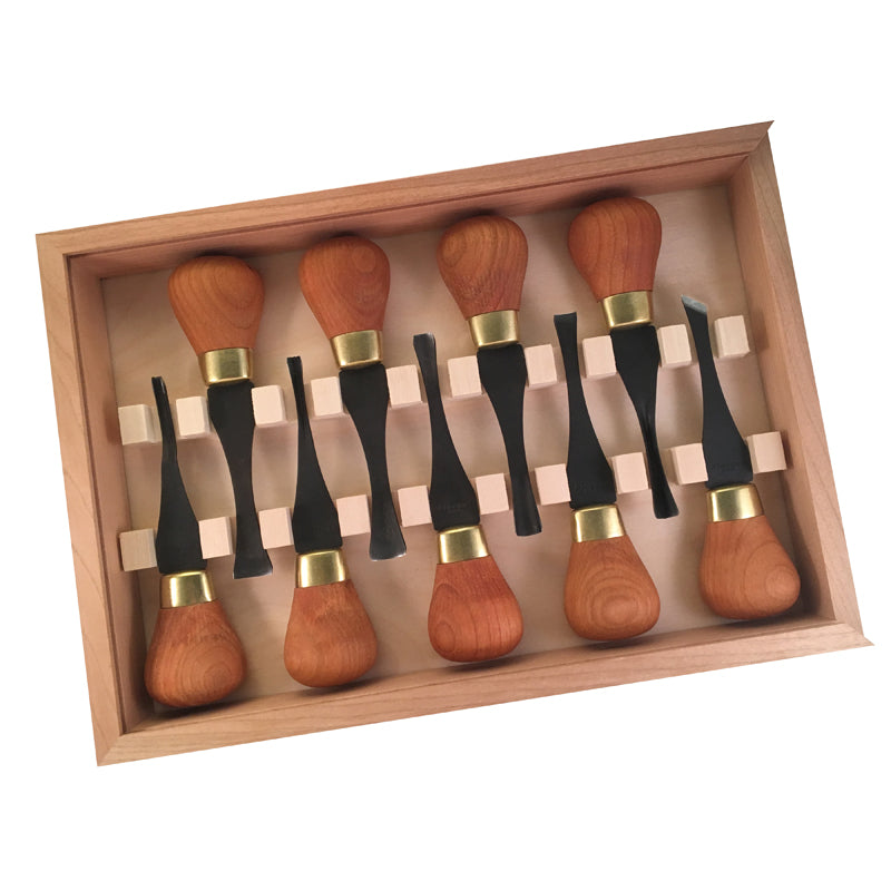 Flexcut Premium Deluxe Palm Chisels - Set of 9