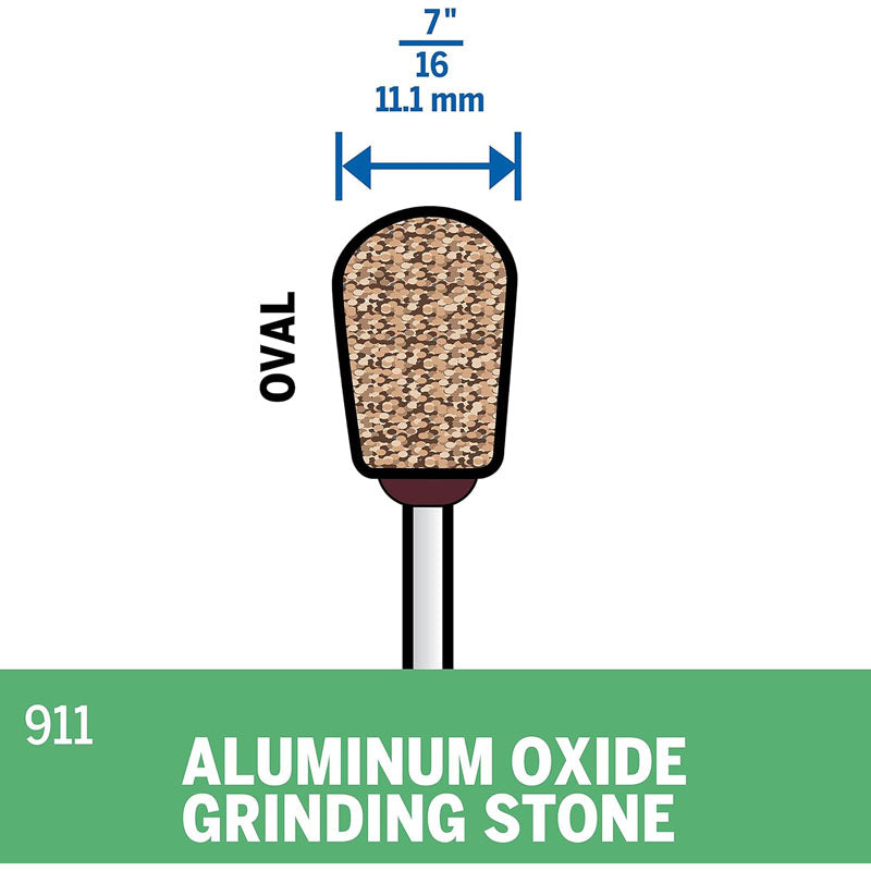 Dremel 7/16" Pear Aluminum Oxide Grinding Stone
