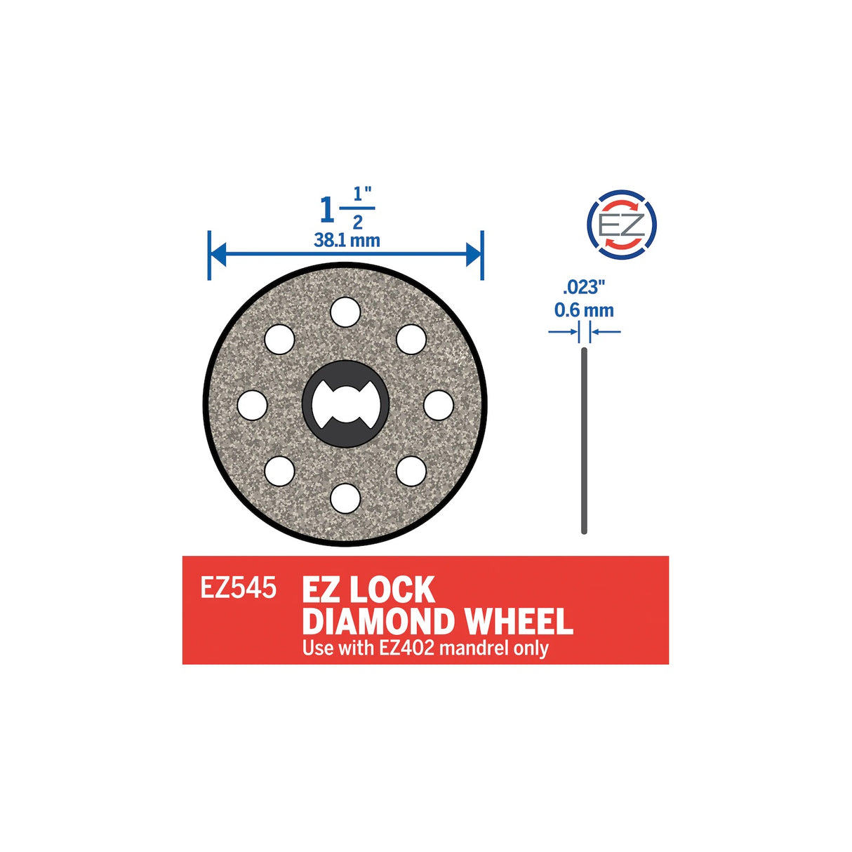 Dremel #EZ545 Dimensions