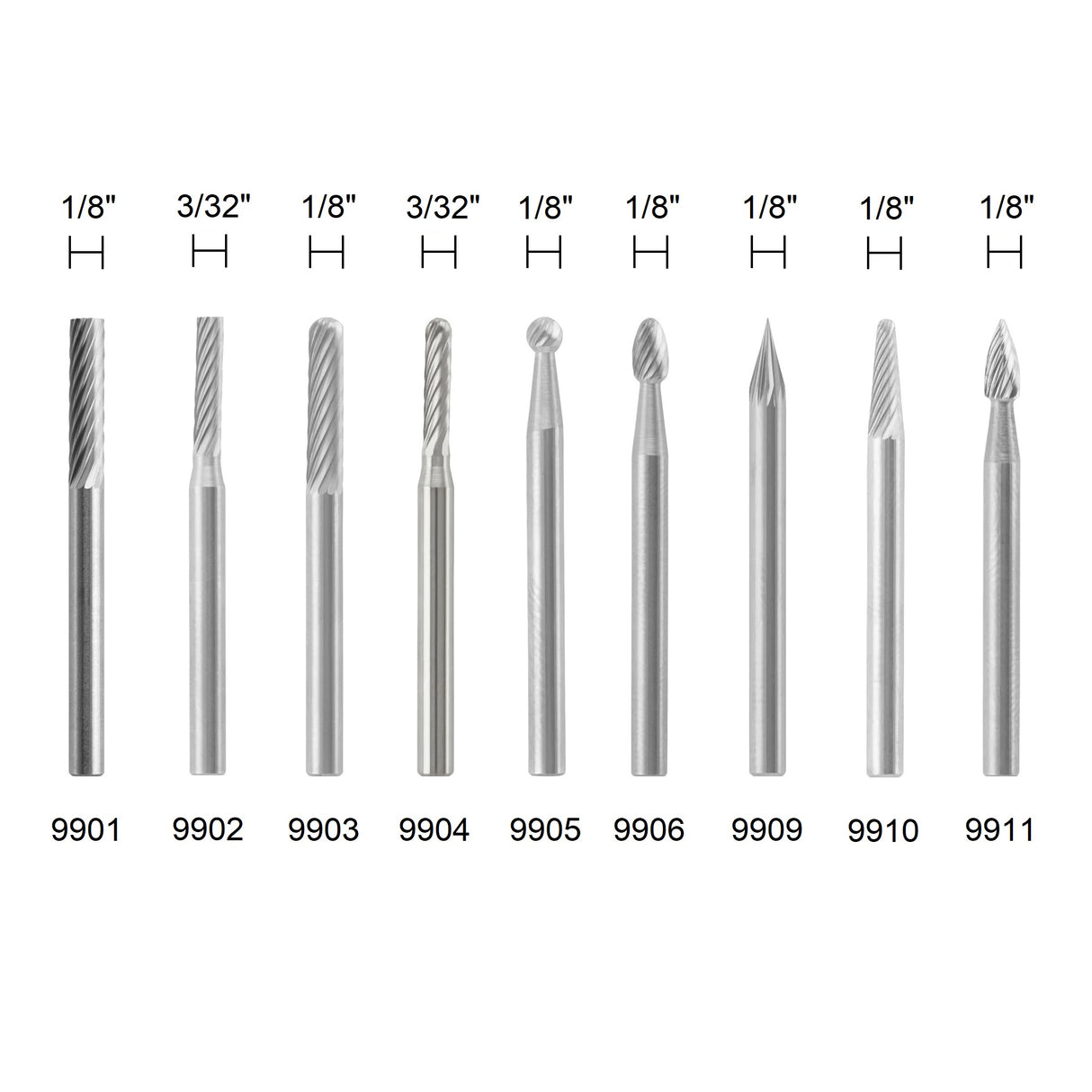 Dremel 1/8 inch Tungsten Carbide Cutters