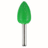 136418: Flame Saburr Tooth Carbide Burrs - 1/4 inch Shank