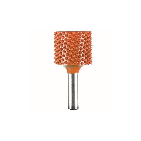 136514: Smooth End Cylinder Saburr Tooth Carbide Burrs - 1/4 inch Shank