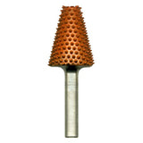 136526: Smooth End Taper Saburr Tooth Carbide Burrs - 1/4 inch Shank