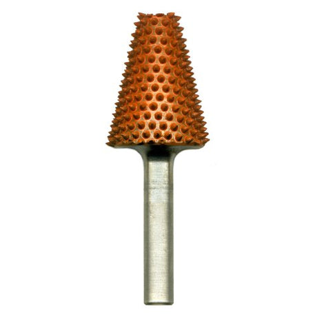 136526: Smooth End Taper Saburr Tooth Carbide Burrs - 1/4 inch Shank