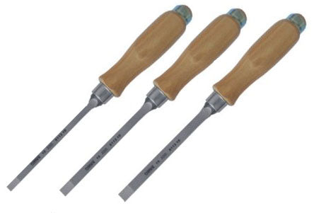 Narex Inch Mortise Chisels - Set of 3