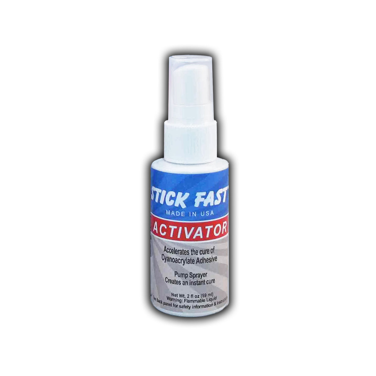 Stick Fast Activator in small pump spray bottle