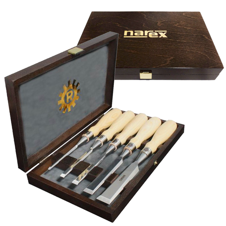 Narex Richter Cryo-Treated Bevel Edged Chisels - Set of 5