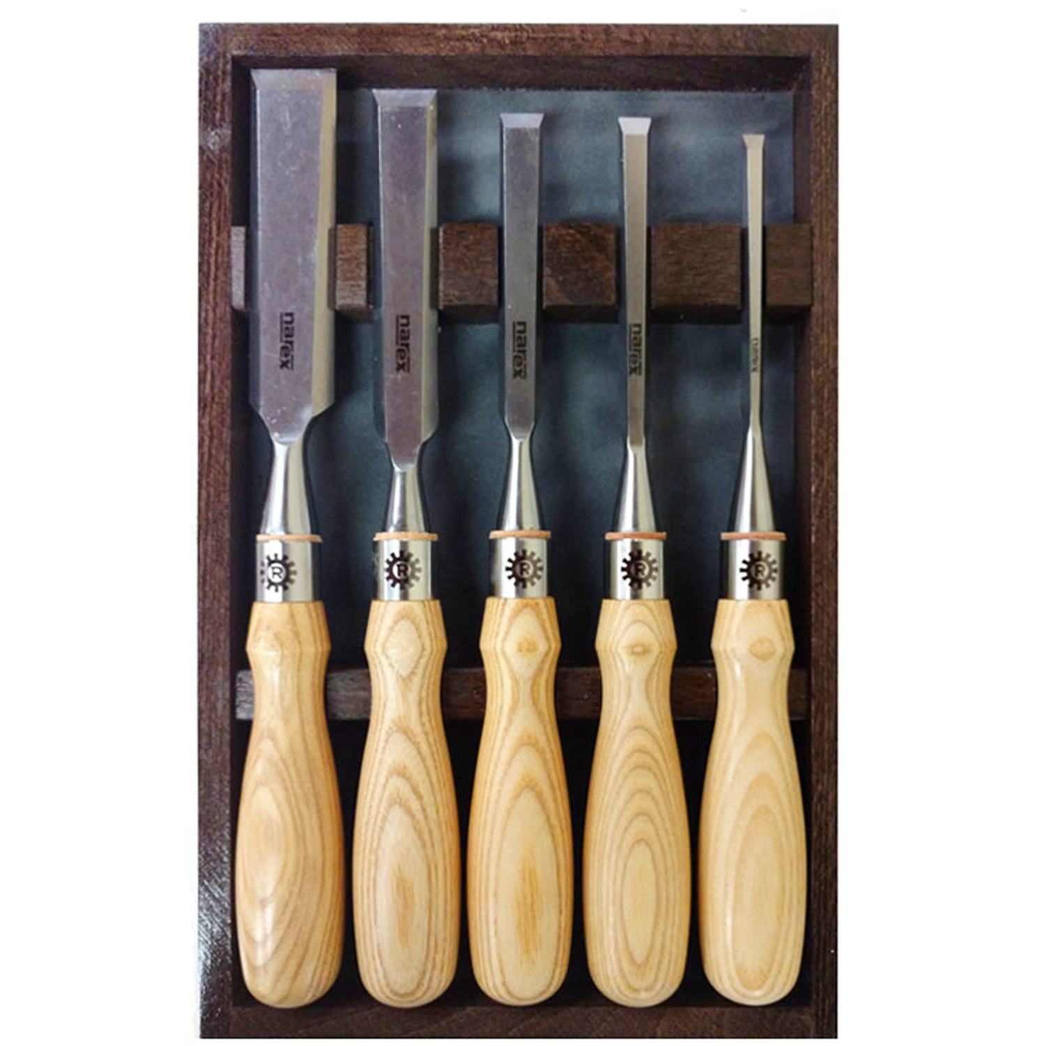 Narex Richter Bevel Edge Beitel Set van 5 Narex Richter Bevel Edge Beitel Set van 5
