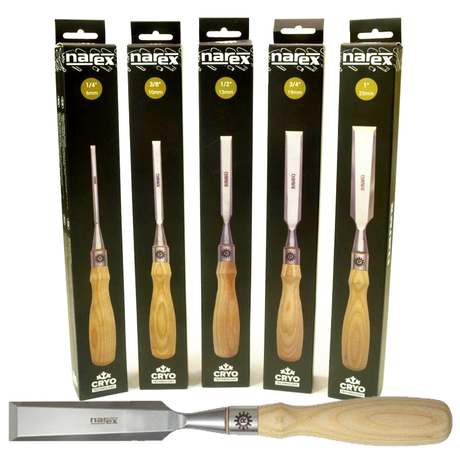Narex Richter Cryo-Treated Bevel Edged Chisels - Set of 5
