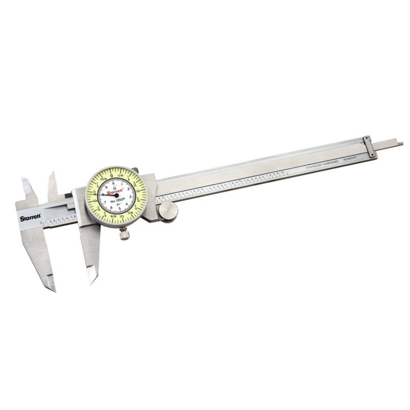 Starrett 1202F-6 Fractional Dial Caliper - 6 inch
