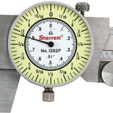 Starrett 1202F-6 Fractional Dial Caliper - 6 inch