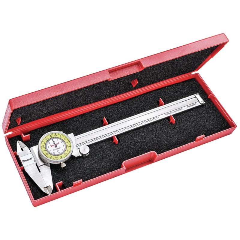 Starrett 1202F-6 Fractional Dial Caliper - 6 inch