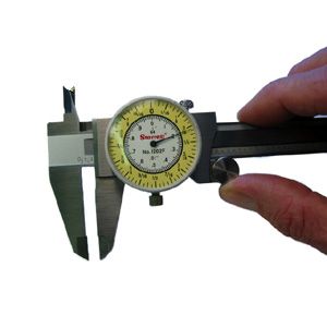 Starrett 1202F-6 Fractional Dial Caliper - 6 inch