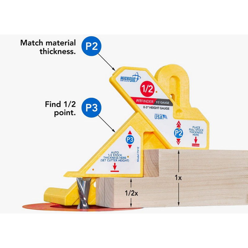 Micro Jig FitFinder 1/2 Gauge