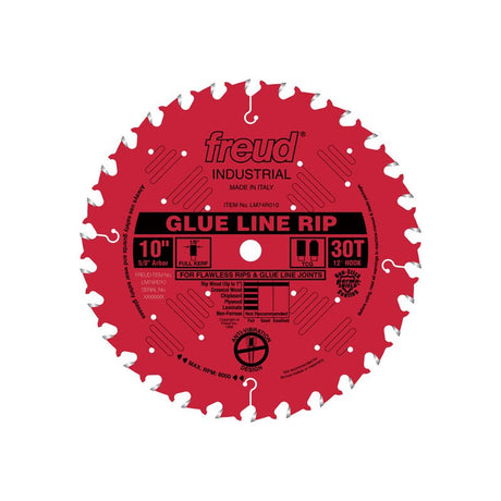 Freud Glue Line Rip Blade - 10" x 30 Tooth - 1/8" Kerf