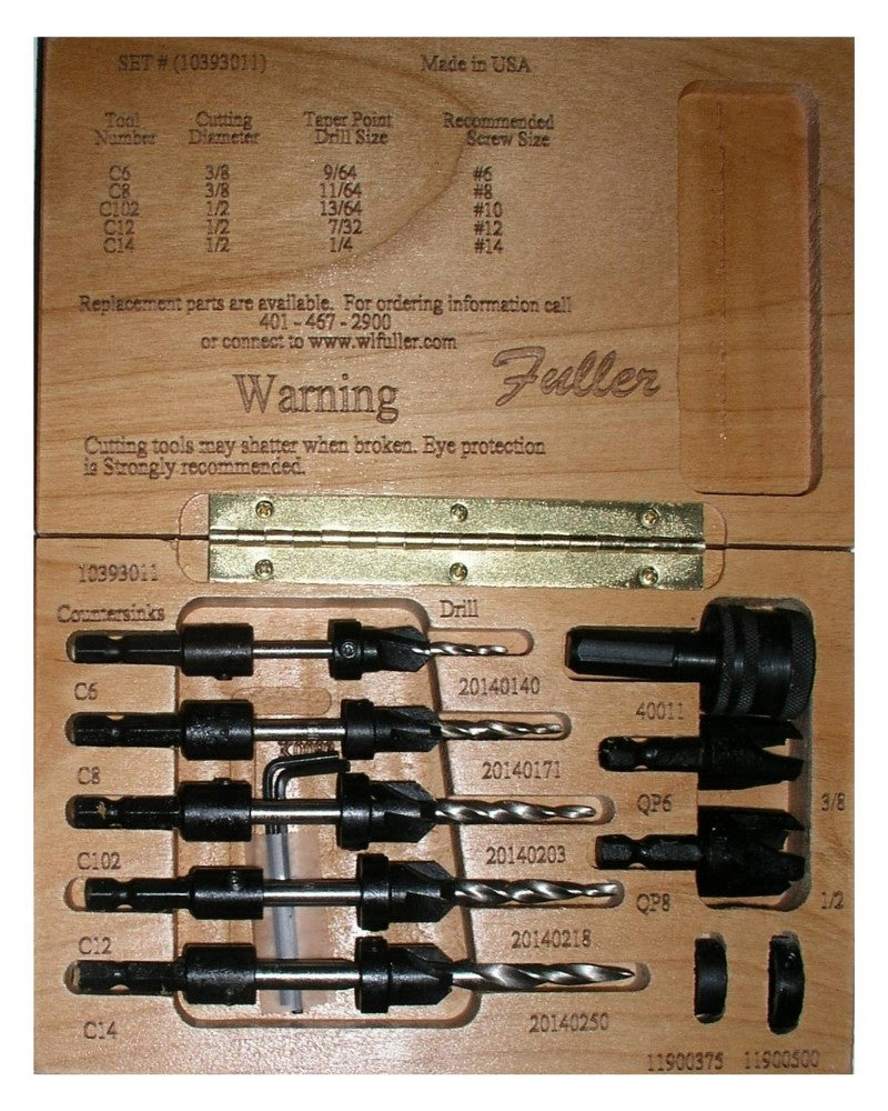 Fuller No. 11 Quick Change Tapered Drill Bit Set