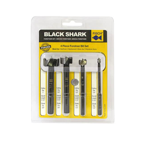 178924: Fisch Black Shark Forstner Bit - Set of 4