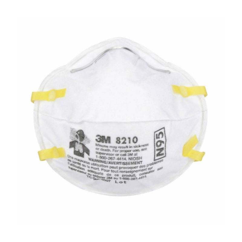 3M 8210 Disposable N95 Dust Masks - Pack of 2