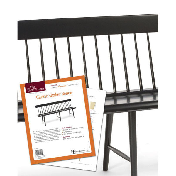 Classic Shaker Bench Plan