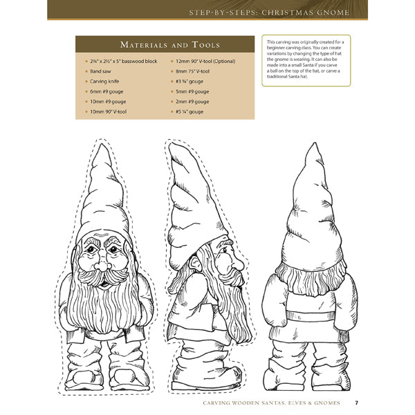 Carving Wooden Santas, Elves & Gnomes