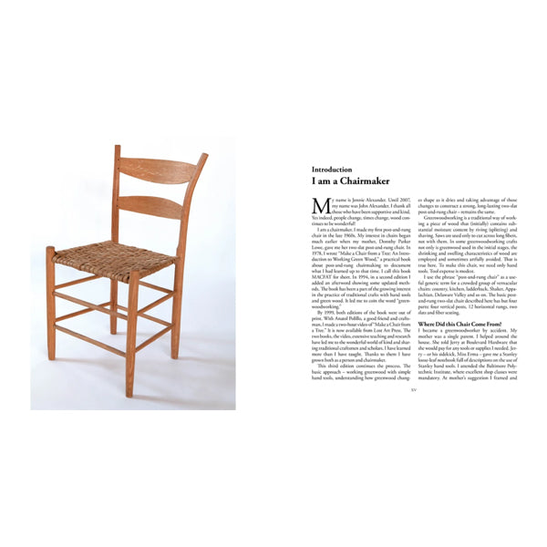 Make a Chair From a Tree - Jennie Alexander – Highland Woodworking