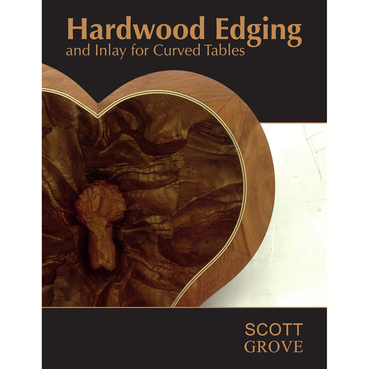 Hardwood Edging and Inlay for Curved Tables