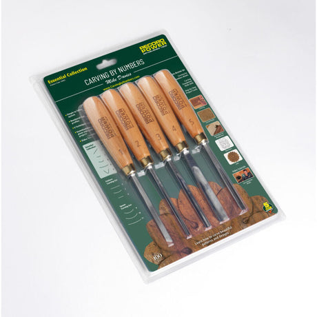 Record Power 5-piece Carving by Numbers Essential Set