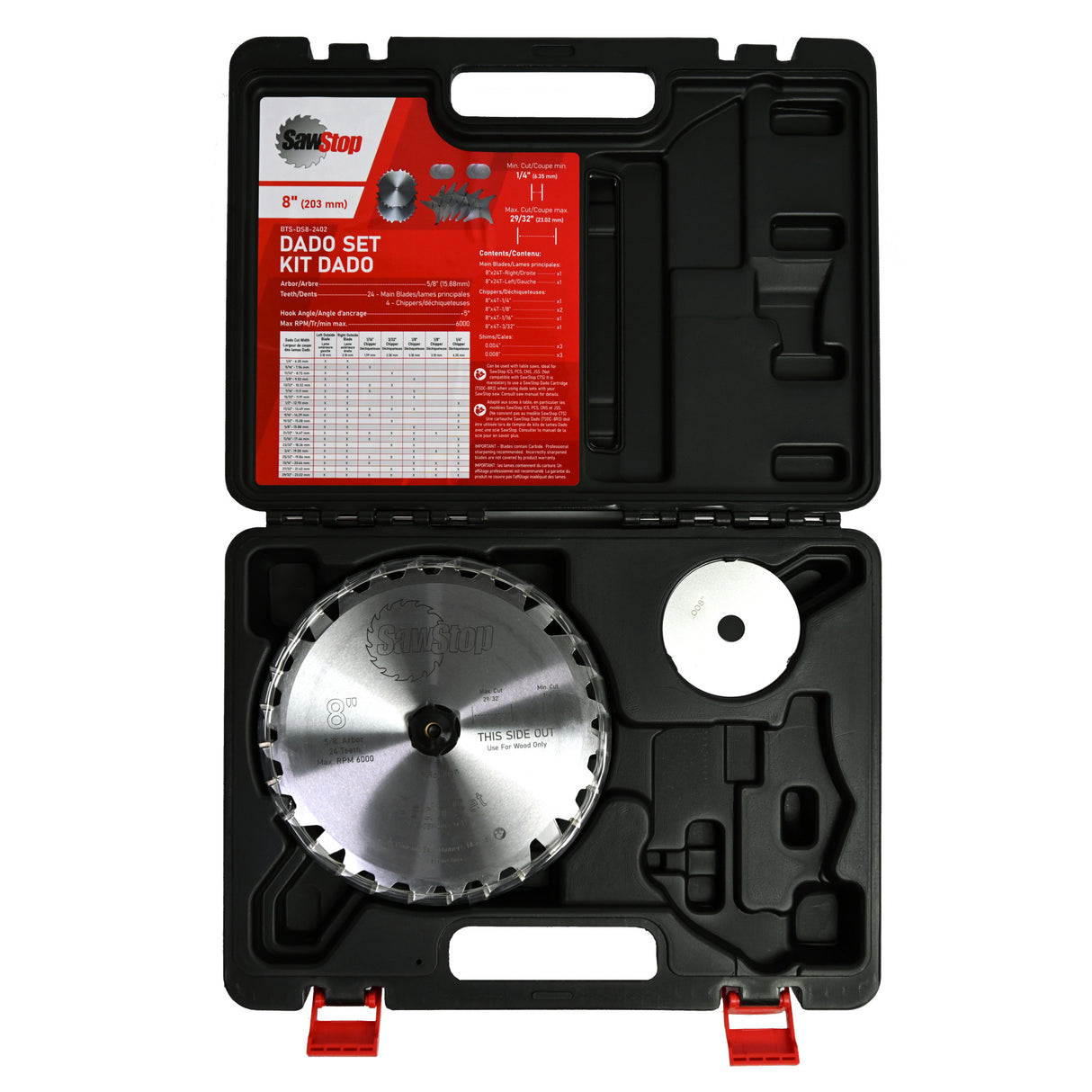 SawStop Premium Dado Set - 8 inch