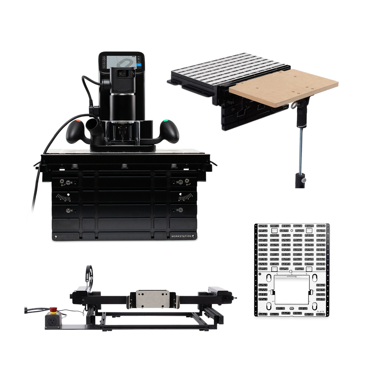 Shaper Origin, Workstation, Plate, Bench Pilot and Shelf Upgrade Kit