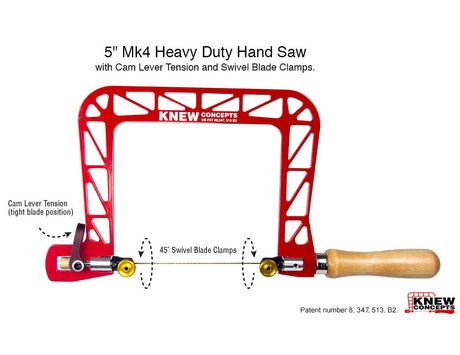 Knew Concepts Woodworker's Aluminum Fretsaw Mk3 & Mk4