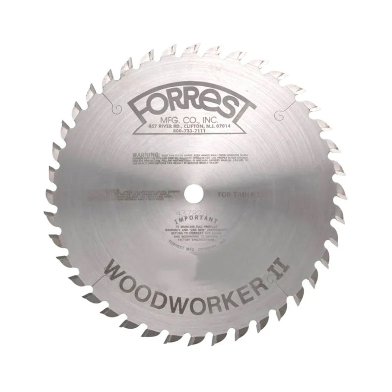 Forrest Woodworker II Combination: 10" x 48 Tooth - 1/8" Kerf - 5/8" bore