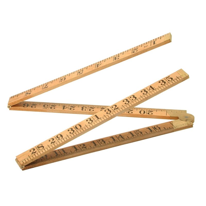 Hardwood Folding Rule - 3 foot