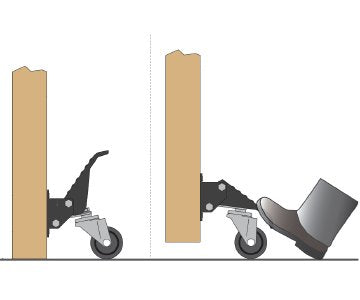 Workbench Caster Kit with Quick Release Mounting Plates