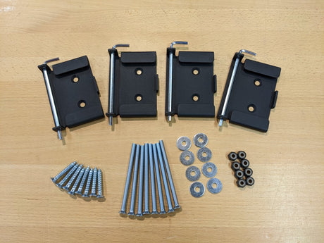 Workbench Caster Kit with Quick Release Mounting Plates