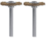 Dremel 3/4 inch Brass Wire Wheel Brush - Pack of 2
