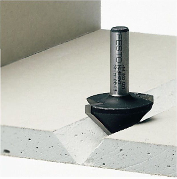 Festool 32mm 90 deg. V-Groove Bit - 8mm shank