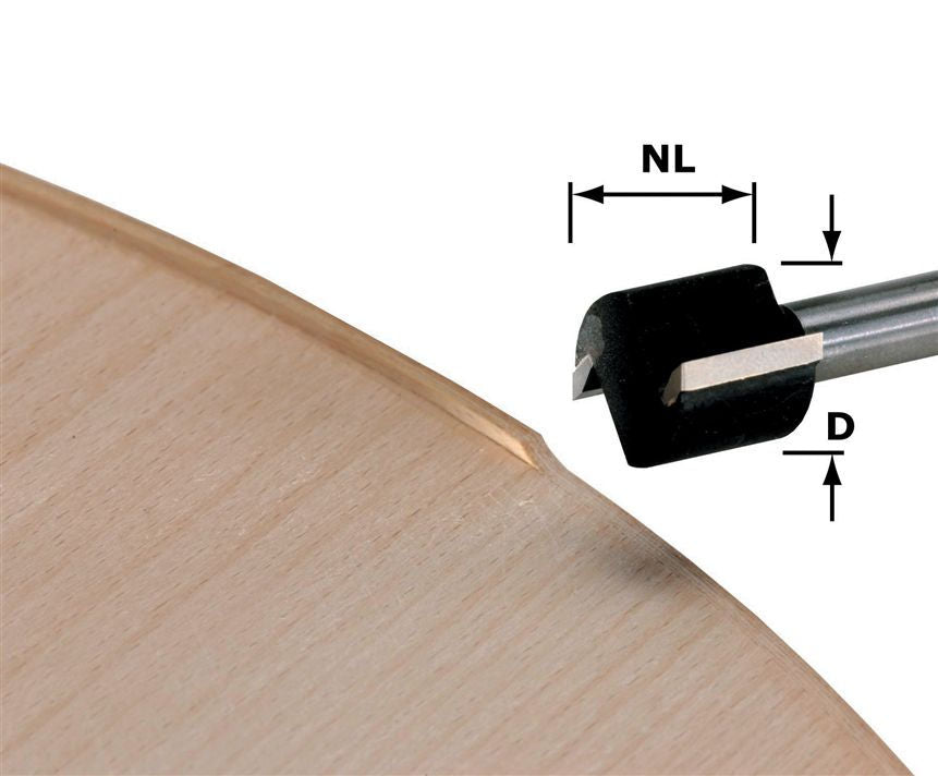 Festool 19mm Trim Router Bit - 8mm shank