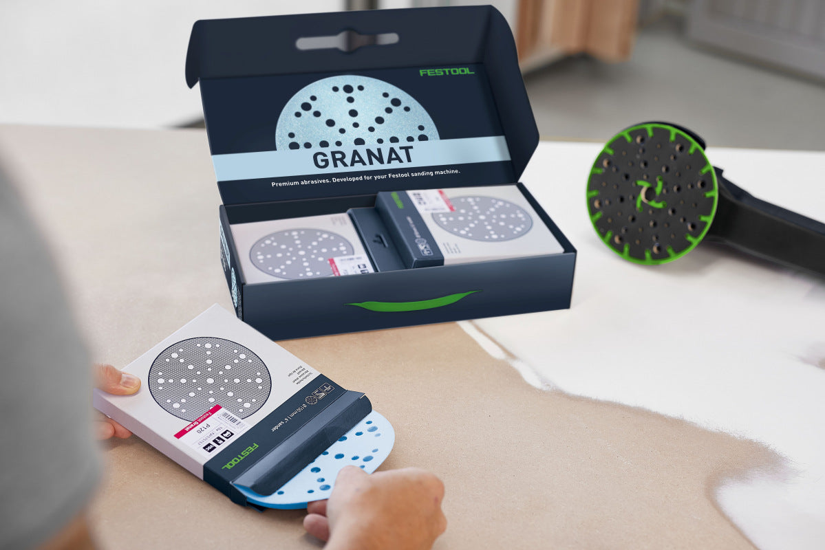 Festool Granat 150mm Sanding Disc Starter Set - Pack of 60